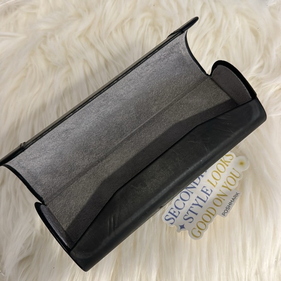 CARTIER Vintage Eyeglass Case Black Hard Faux Leather - Picture 4 of 6